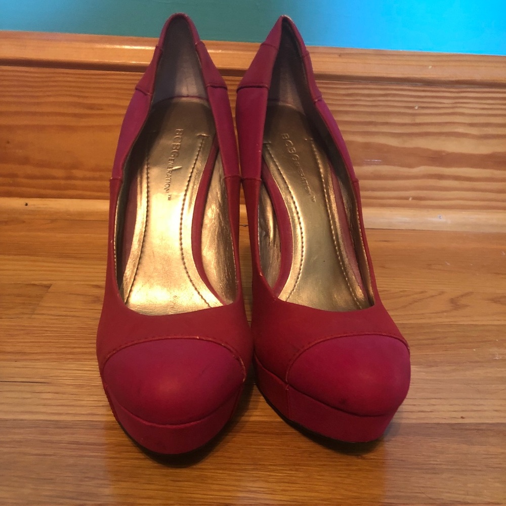 BCBG Red Pumps